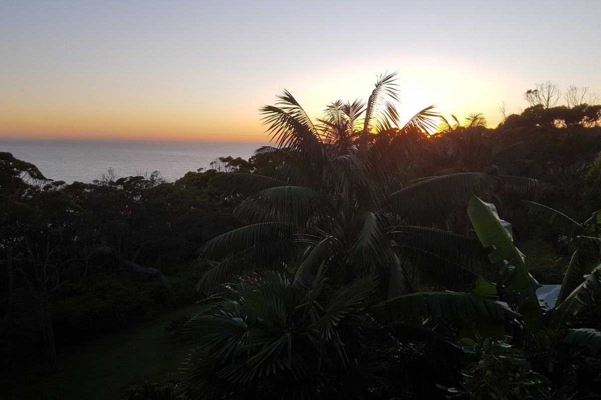 Sunrise from the master bedroom ensuite