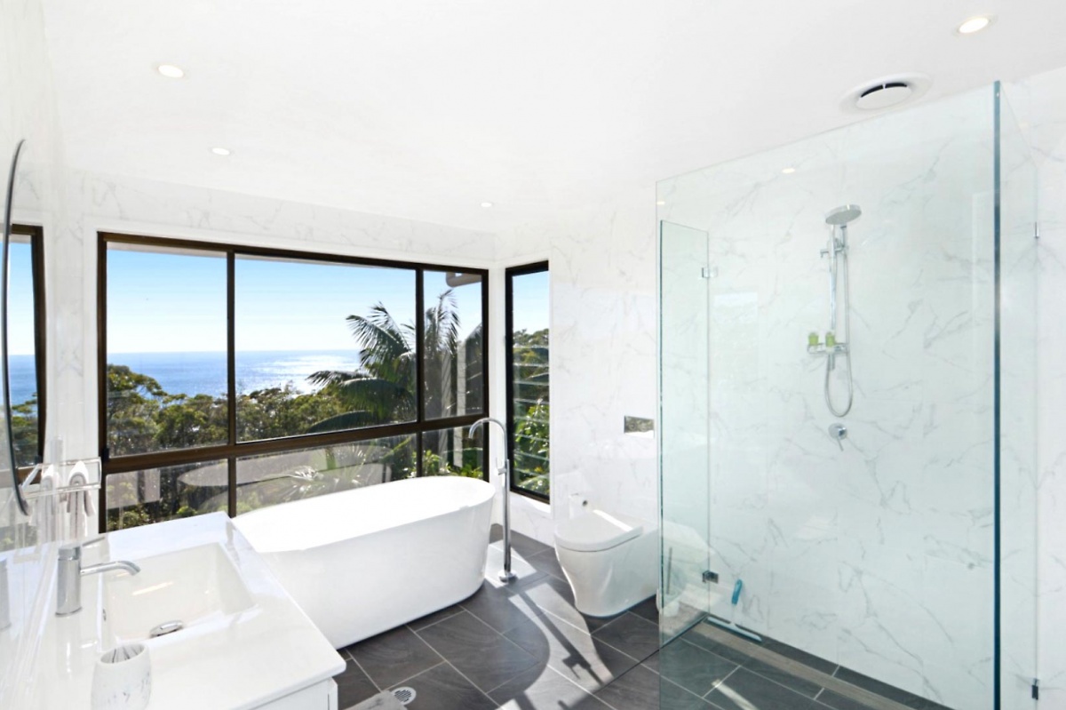 Have a long bubble bath with that gorgeous view